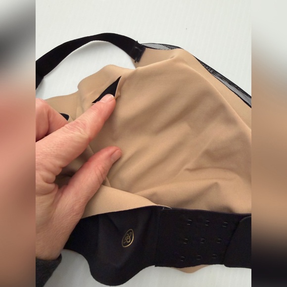 Honeylove Crossover Black and Tan Women's Intimate Bra - XL - Picture 6 of 8